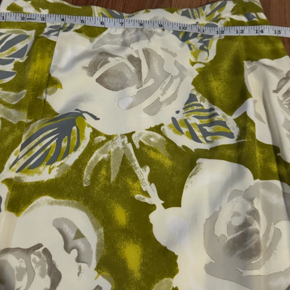 Anne French Couture Floral Green White Blazer Skirt Set Tropical Retro Vintage - Picture 7 of 16